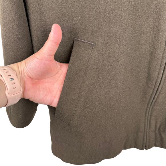 VTG Tommy Bahama Wool '80s Blouson Collar Dad Harrington Jacket in Brown- Medium - Picture 3 of 6